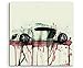 Produktbild Paul Sinus Art Audi_R8_v10_60x60-SA Wandbild Leinwand, 90 x 50 x 3 cm, mehrfarbig