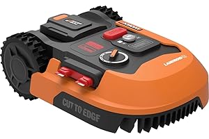 WORX Landroid M700+ WR167E Robot Lawn Mower for medium gardens up to 700m2/Cut to edge Automatic robotic lawn mower with app control, wifi