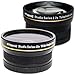 PLR Studio Series .43x High Definition Wide Angle Lens With Macro Attachment + PLR Studio Series 2.2X High Definition Telephoto Lens Travel Kit For The Nikon D5000 D3000 D3200 D5100 D3100 D7000 D4 D800 D800E D600 D40 D40x D50 D60 D70 D80 D90 D100 D200 D300 D3 D3S D700 Digital SLR Cameras Which Have Any Of These (18-55mm 55-200mm 50mm) Nikon Lenses RS.4331.00