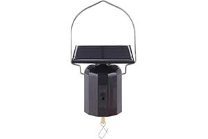 Niiyen Solar Motor, ABS Solar Powered Environmentally Friendly Motor with Hook, Wind Chime Ornament, Hanging Rotating Motor for Hanging and Solar Powered Environmentally Friendly for Patio Garden