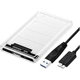 Lunatic 6642 2.5" USB 3.0 External SSD Harddisk Transparent Portable HDD Sata Box USB 3.0 With Data Transfer up to 5 Gbps USB