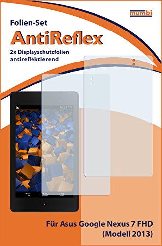 2x mumbi Displayschutzfolie Google Nexus 7 FHD (Modell 2013) Schutzfolie AntiReflex matt - 2