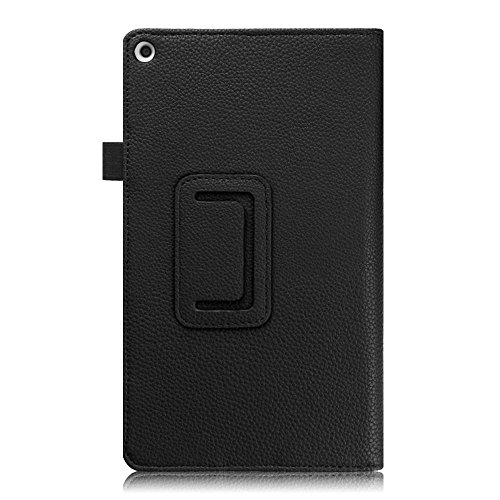Fintie Medion Lifetab P8311 / P8312 / P8313 / P8314 / S8312 / S8311 Hülle Case – Folio Kunstleder Schutzhülle Tasche Cover Etui mit Ständerfunktion und Stylus-Halterung für MEDION LIFETAB P8311 (MD 99443) P8312 (MD 99334) / P8313 / P8314 (MD 99612) / S8312 (MD 98989) / S8311 (MD 98983) Tablet-PC (8 Zoll), Schwarz - 8