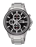 Seiko Herren-Armbanduhr Solar Chronograph Automatik Edelstahl SSC255P1