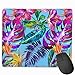Produktbild Island Style Floral Summer Beach Surf with Tropical Leaf Personalized Design Mauspad Gaming Mauspad with Stitched Edges Mousepads, Non-Slip Rubber Base, 300 x 250 x 3 mm Thick - Best Gift Idea