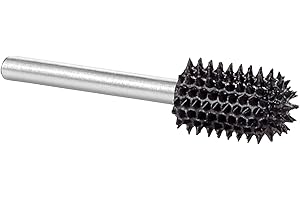 Kutzall Extreme Fresa a Punta Tonda, Albero da 1⁄8", Grana Molto Grossa - Accessorio Falegnameria per Attrezzi Dremel, Foredom, Milwaukee, Carburo di Tungsteno Abrasivo (3.1mm) X (22.2mm), BNX-18-EC