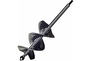 SYITCUN Jardín Excavadora de Taladro 8x30cm,Cultivador de Suelo Broca, Caña del Hex Inoxidable,Taladro sembradoras para ahoyadora Profundamente,Herramientas para Flor Plantando árboles Arbustos