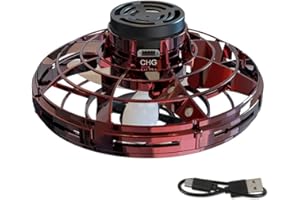 Knowoo Giocattoli volanti per adulti e bambini Ricarica USB Mini UFO Drone con rotazione a 360 ° e luci LED RGB Shinning