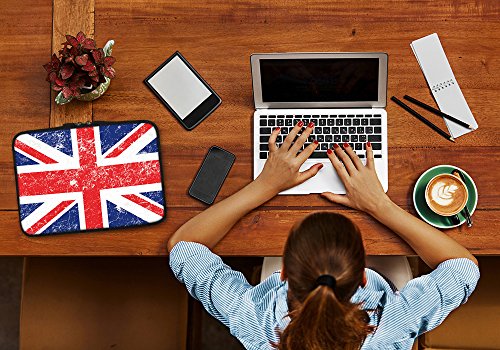 PEDEA Design Schutzhülle Notebook Tasche bis 15,6 Zoll (39,6cm), Union Jack - 5