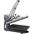 Signzworld Heat Press Machine with Auto Open Semi Automatic Drawer Out for T Shirt, Cushion Cover, Rock Slates Sublimation Printing Machine Slide-Out CH1702 38x38cm