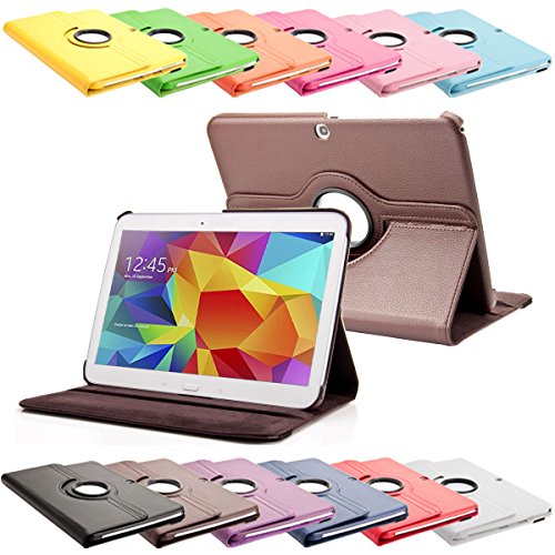 SVS-Trade 360   Tab4 10 1 Standtasche f  r SAMSUNG GALAXY TAB 4 10 1 SM-T530   T531   T535 H  lle Schutz Etui Tasche Cover  Braun 