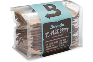 Boveda Drewniane instrumenty muzyczne - 49% RH wysoka chłonność kontrola wilgotności - rozmiar 40 do instrumentów drewnianych - chroni instrumenty muzyczne - zapobiega pękaniu i odkształceniom gitar - 20 szt