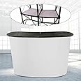 innytund Pop Up Trade Counter Exhibition Counter Stand Corner Retail Counter Table Display Reception Stand Foldable For Reception Exhibition,White,one size (130x40x90cm)