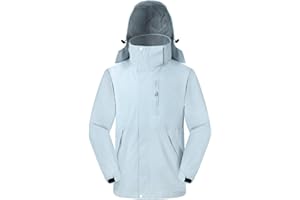 Ynport Crefreak Chaquetas de lluvia para Mujer Impermeable con Capucha Traje de lluvia de Senderismo Ligero Cortavientos para Mujer Cortavientos con Cremallera Completa al Aire Libre