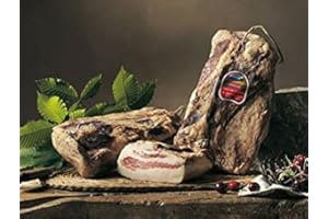 Italienische Guanciale di Sauris - Schweinebacke leicht gräuchert und luftgetrocknet aus dem Carnia Tal, Wolf Sauris (1200gr)