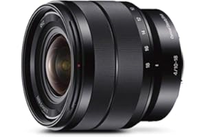 Sony SEL-1018 Ultra-Weitwinkel-Zoom-Objektiv (10-18 mm, F4.0, OSS, APS-C, geeignet für A7, ZV-E10, A6000- und Nex-Serien, E-Mount) schwarz