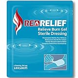RedRelief Emergency 10x10cm Burn Dressing - cools, soothes and relieves pain (5)