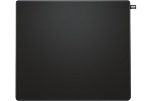 CHERRY XTRFY GP5, Alfombrilla de Ratón Gaming M de Tela (320 x 270 x 3 mm), Suave Superficie Ideal para Velocidad y Precisión, Bordes Cosidos, Antideslizante, Lavable a Máquina, Negro