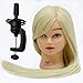 Neverland Beauty 26" Long Smooth 100% Synthetic Blonde Hair Hairdressing Equipment Styling Head Doll Mannequin Training Head Tools Braiding Cutting Student Practice Model with Clamp UK Stock