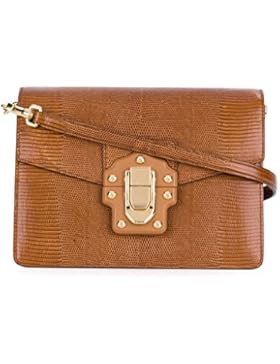 Dolce E Gabbana Damen BB6350A109581236 Braun Leder Schultertasche