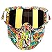 Produktbild SMBYQ Motorrad Maske Brille Outdoor Motocross Winddicht Sand Anti-UV-Schutzbrille Retro Helm Brille Maske,D112