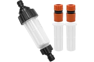 GYSRXS 3/4 Zoll Wasserfilter Gartenschlauch Vorfilter Wasser Vorfilter mit 3×Filtereinsatz and 2×Schlauchverbinder1/2" für Hochdruckreiniger Gartenpumpe Wohnmobil