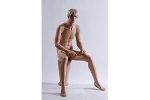 Eurohandisplay MS-12 Sitting Male Mannequin Mannequin Seat Male Skin Colour