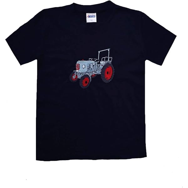 Baby T-Shirt 'Traktor VERRÜCKT' - Gestreiftes Baumwoll Shirt Für Kleinkinder