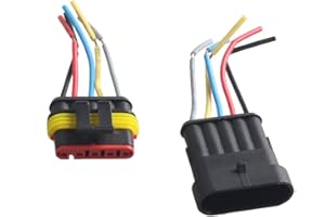 Mintice™ 5-Polig Kabel Steckverbinder Stecker Wasserdicht Schnellverbinder Draht Elektrisch Ausrüstung KFZ LKW