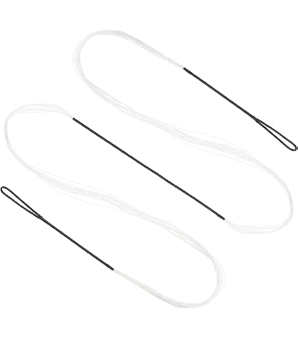 Corde D'Arc Recurve 16 Brins AMO 66 - Avec 2 Encoches Laiton Et Protège-Doigts, Pour Tir à L'Arc Traditionnel - 11