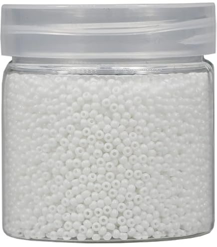 8/0 Preciosa Rocailles Perlen, Rund (ca. 3 Mm), Farbe: Crystal