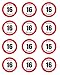 Produktbild PRE-CUT HAPPY 16TH BIRTHDAY SIGN EDIBLE RICE / WAFER PAPER CUP CAKE TOPPERS PARTY DECORATION by Birthday