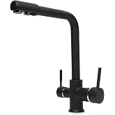 FAUMIX 3 Way Hot-Cold Purification Kitchen Sink Faucet with Water Inlet, Black