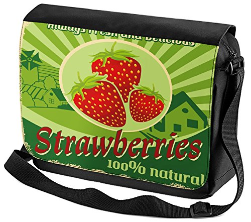 Preisvergleich Produktbild LEotiE SINCE 2004 Umhänge Schulter Tasche Küche Erdbeer bedruckt
