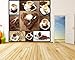 Produktbild selbstklebende Fototapete - Kaffee Collage - 100x100 cm - Wandtapete – Poster – Dekoration – Wandbild – Wandposter - Bild – Wandbilder - Wanddeko