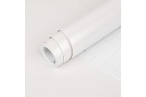 HBell White Wrapping Paper Roll, 43cm*10m White Matte Wrapping Paper,Solid Color Gift Wrap Paper for Birthday,Easter,Wedding,Baby Shower,Valentines,Christmas