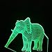 Produktbild 3D Nachtlicht Kleine Tischlampe Des Bunten Led-Nachtlichts Der Elefantenausgangsdekorationlampe Bunte Farbe