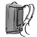 Produktbild Große Kapazität Canvas Herren Sporttasche Gepäcktasche Reisetasche 15 Zoll Laptop Rucksack (# 4) (grau)