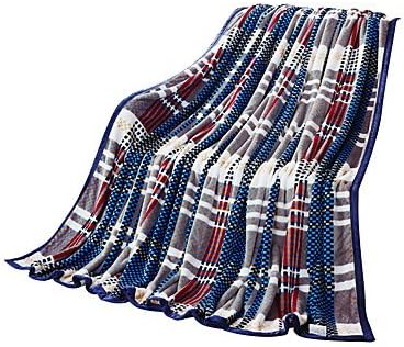 WANGAIMA Flannel Multi-color,Solid Plaid/Check 100% Polyester Blankets 200x230cm
