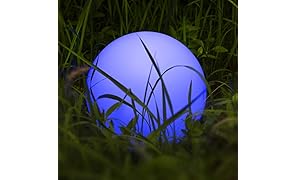 Luce Solare LED Esterno Natale, Homever Luce Sfera Impermeabile e Galleggiante con 9 Modalit&agrave; di Colori per Giardino/Stagno/Piscina/Festa