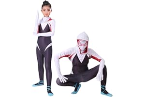 IDOTTA Girls Costume for Kids,Bodysuit Jumpsuit Mask 3D Style Halloween Costumes Cosplay Suit