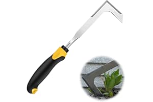 Taozoey Attrezzi da Giardino, Coltello per Erbacce in Acciaio Inossidabile, Rimuovere Le Erbacce, Estirpatore Erbacce Manuale, Strumento Manuale per diserbo di Fessure (A)