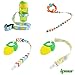Ipow® 4 Pcs Baby Bottle Toys Safety Strap Belt Pacifier Holders for Highchair Stroller Pram