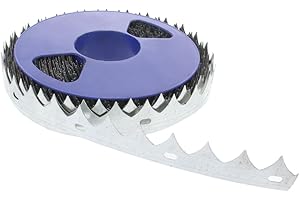 foto-kontor Rouleau de 50 m de fil barbelé en S - Fil barbelé - 30 mm - Avec œillets