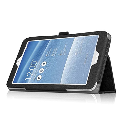 Fintie Asus ME181CX Folio Hülle Case – Slim Fit Schutzhülle Cover Tasche Etui für Asus ME181CX ProSieben Entertainment Pad 20,3 cm(8 Zoll) Tablet-PC (Asus MeMO Pad 8 ME181C), Schwarz - 8
