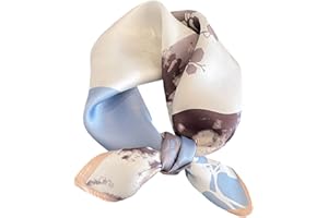 KOOYOL Femme Soie Foulard Écharpe Bandana Soie Le petit Carré Satiné Foulard Tête Foulards Echarpes