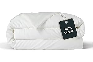 ‎TWENTY:THREE twenty:three Lyocell Duvet Cover 135 x 200 cm, Off White, 100% Tencel, Derived from Eucalyptus, High Quality, Sustainable, Breathable, Luxury, Hypoallergenic