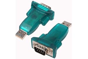 OcioDual Adaptateur Convertisseur USB 2.0 Mâle a DB9 Serie RS232 RS 232 9 Pin Serial COM Femelle pour Notebook PC Windows 7 XP