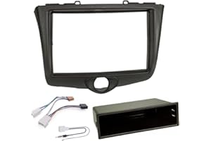 Sound way - Kit de Montage Autoradio, Façade Cadre de Radio 1 DIN / 2 DIN, Adaptateur Compatible avec Toyota Yaris 2003-2006