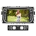 Produktbild YINUO 7 Zoll 2 Din Touchscreen In Dash Autoradio Moniceiver DVD Player GPS Navigation 1080P OEM Stecker Canbus für Ford Mondeo (2007-2011) Ford S-Max (2008-2012) Ford Focus (2008-2010) Ford Galaxy (2010-2012), Schwarz, + Rückseiten -Kamera ¡